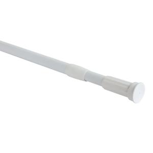 Barre de douche extensible en aluminium blanc 110-200 cm