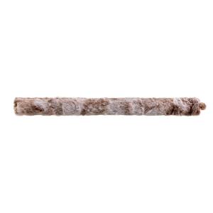 Bas de porte imitation fourrure choco 80 x 10 cm