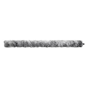 Bas de porte imitation fourrure gris 80 x 10 cm