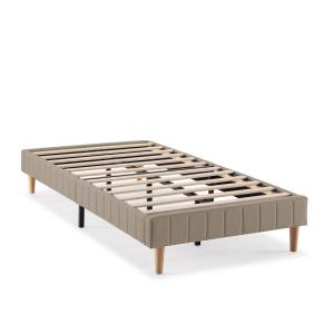 Base rembourrée 90x190 cm Beige