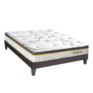 Bellecour 2.0 - matelas ressorts ensachés   sommier bois -…