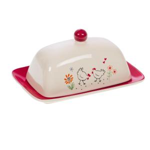 Beurrier   blanc cassé en porcelaine fine (new bone chin