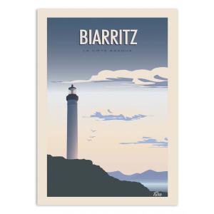 BIARRITZ - TURO - Affiche d'art 50 x 70 cm