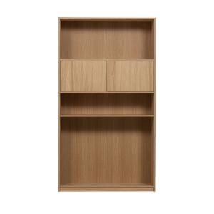 Bibliothèque 2 portes en bois H199cm - Bois clair