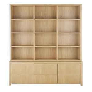 Bibliothèque 2 tiroirs 2 portes L195