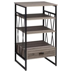 Bibliothèque 3 étagères 101 cm taupe