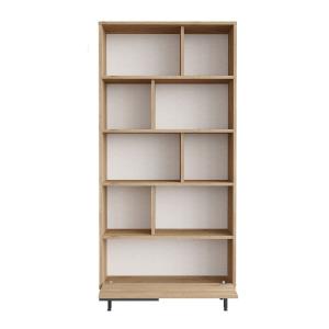 Bibliothèque avec 1 rangement fermé décor bois noyer L83,9…