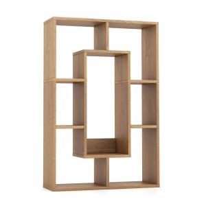 Bibliothèque avec 7 cubes beige 60x20x90 cm