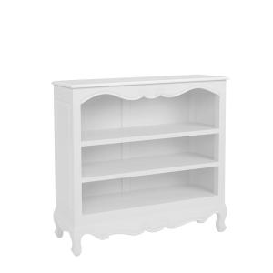 Bibliothèque basse en bois blanc L 110 cm