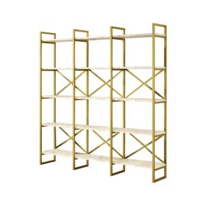 Bibliothèque Bois Blanchi 170x30x175h cm