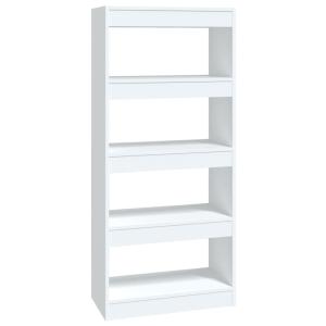 Bibliothèque/Cloison bois blanc 60x30x135 cm