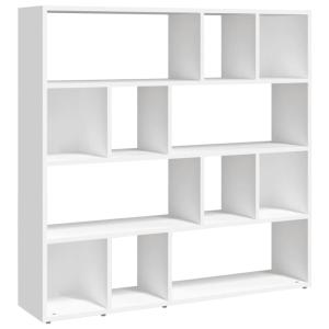 Bibliothèque/Cloison de séparation bois blanc 105x24x102 cm…