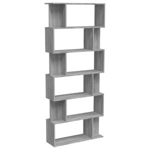 Bibliothèque/Cloison effet beton gris 80x24x192 cm