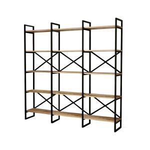 Bibliothèque effet bois beige 170x30  cm