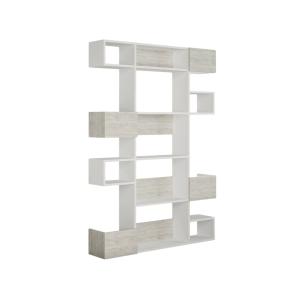 Bibliothèque en bois blanc 120x20x171h cm