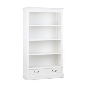 Bibliothèque en bois blanc H 180 cm
