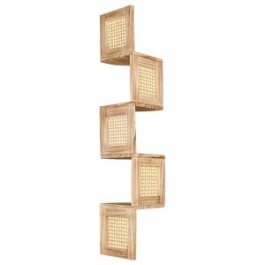Bibliothèque en bois bois clair 19x19