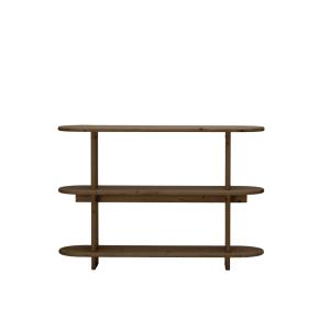 Bibliothèque en bois de sapin brun, 120 cm