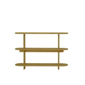 Bibliothèque en bois de sapin naturel, 120 cm