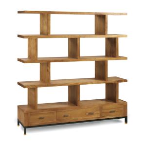 Bibliothèque en bois marron, H 170 cm