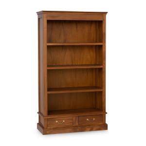 Bibliothèque en bois marron H 180 cm