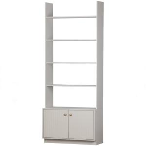 Bibliothèque en pin gris