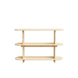 Bibliothèque en sapin beige 120 cm