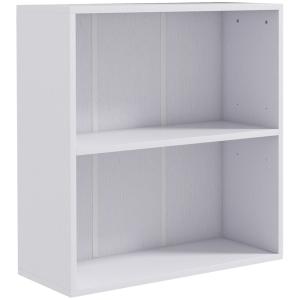 Bibliothèque étagère réglable panneau de particules blanc…