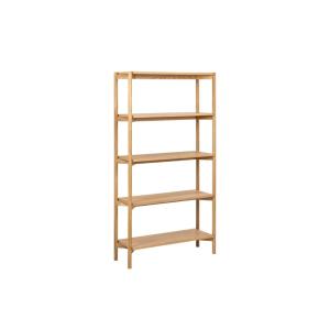 Bibliothèque scandinave en chêne clair 4 tablettes