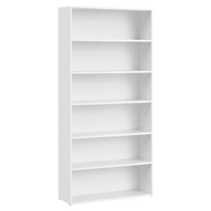 Bibliothèque sur 6 niveaux 24 x 80 x 160,7 cm blanc nuage