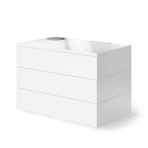 Boîte à bijoux en bois blanc