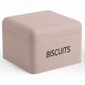 Boîte à biscuit métal  20x14cm Rose