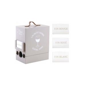 Boite à cubi 3 litres en bois entre amis