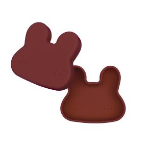 Boîte à goûter en silicone lapin  Brique