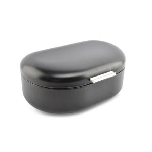 Boîte à pain noir en métaux 40x29xh19,5cm
