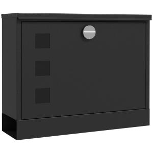 Boîte aux lettres extérieure verrouillable en métal gris an…