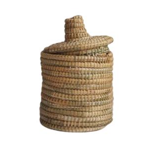 Boîte berbère en osier naturel