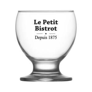 Boîte de 6 gobelets Bistrot 21 cl transparent en verre