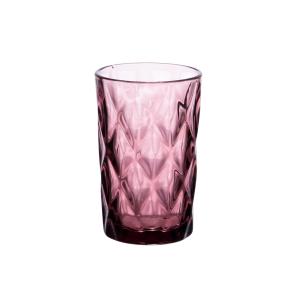 Boite de 6 gobelets haut 34 cl    rose en verre