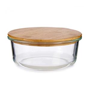 Boîte de conservation ronde verre avec couvercle hermétique…