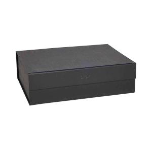 Boîte de rangement noir en carton H15x45x33cm