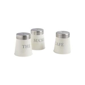 Boîtes de conservation thé sucre café (lot de 3)