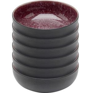 Bol en grès violet - Lot de 6