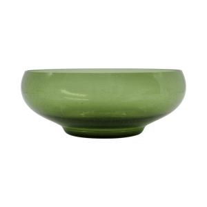 Bol en verre vert D24.5