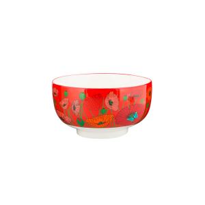 Bol  rouge porcelaine 13 x 0 x 7 cm