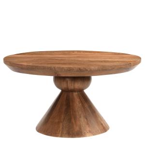 BOMBAY-Table basse ronde Diam80 cm en bois de Manguier mass…