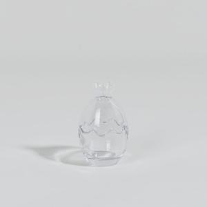 Bonbonnière oeuf de Pâques en verre transparent H10