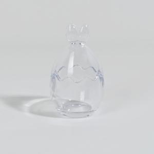 Bonbonnière oeuf de Pâques en verre transparent H14