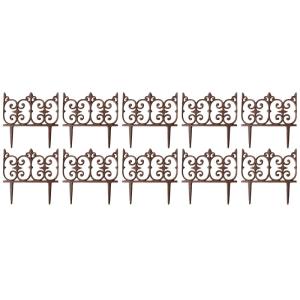 Bordure de jardin en fonte  lot de 10