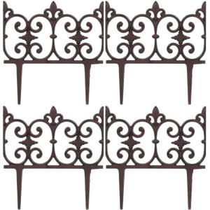 Bordure de jardin en fonte  lot de 4